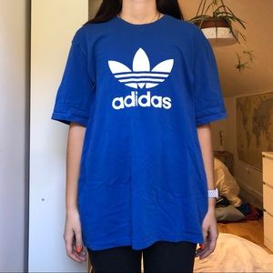 Blue adidas tee
